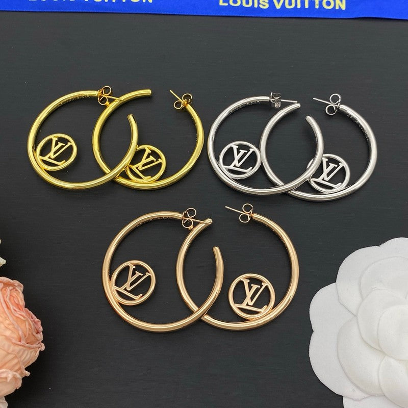 Louis Louise Hoop Round Earrings