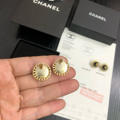 CC Red Gold Earrings