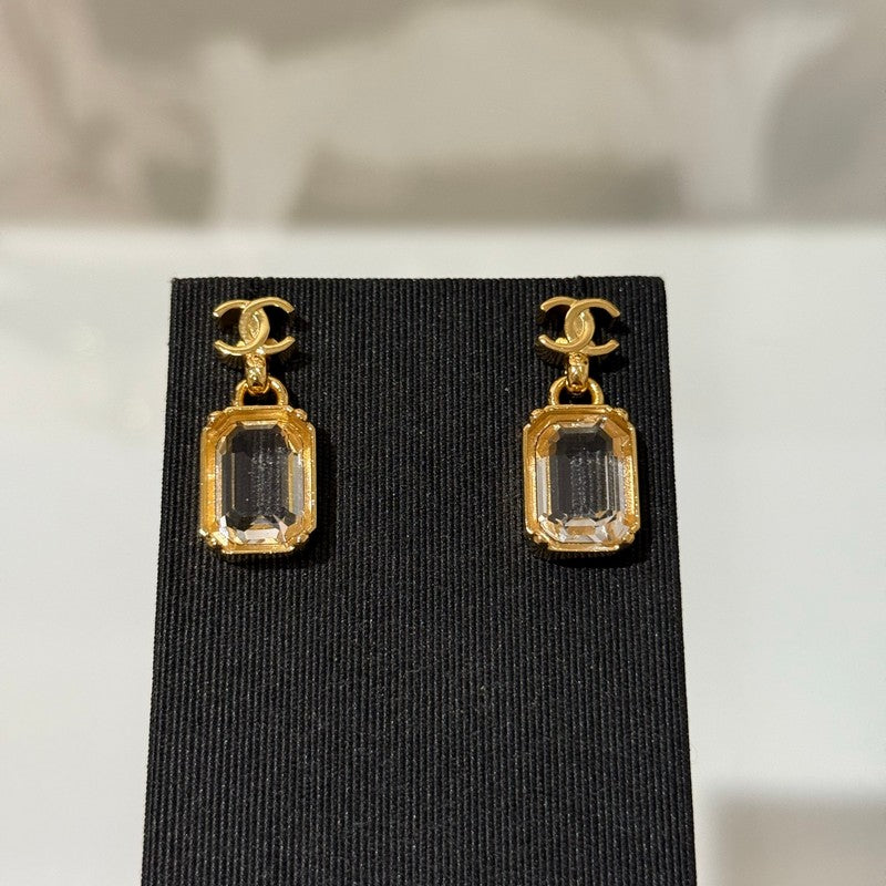 CC 26P Crystal Gold Earrings