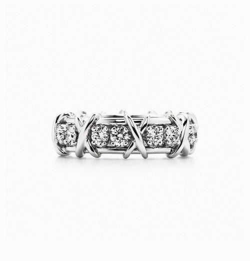 Tiff Schlumberger Eighteen Stone Ring