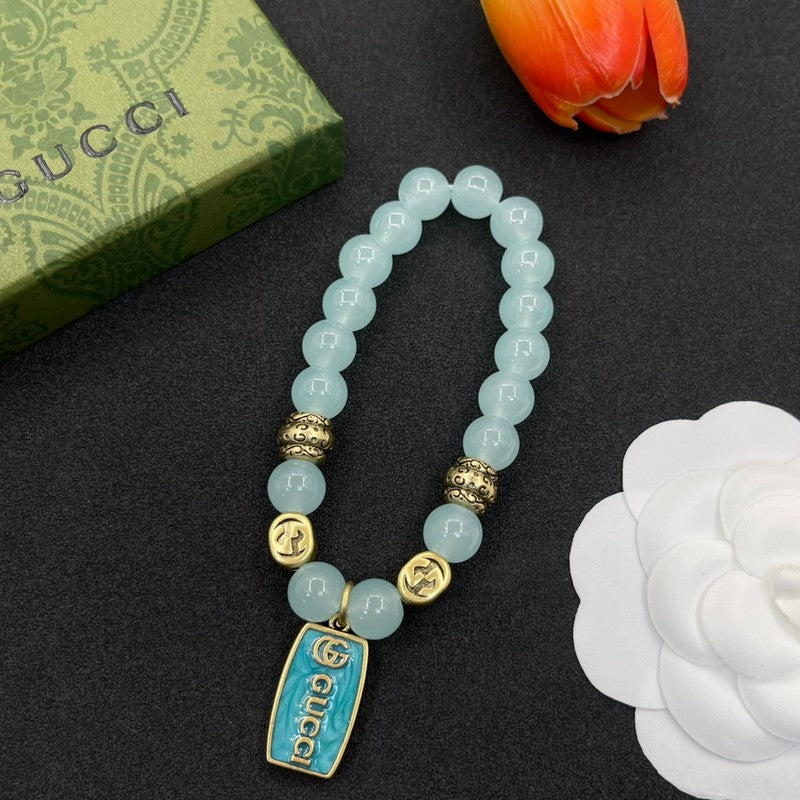 GG Sky Blue Bead Bracelet