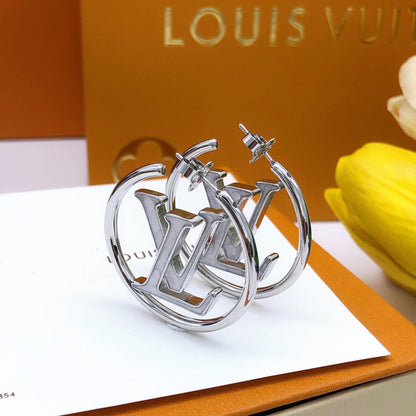 Louis Louise Hoop Pearls Earrings