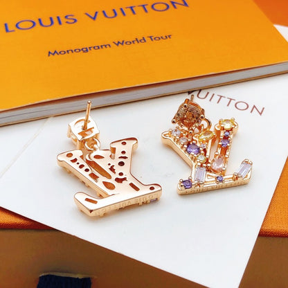 Louis Iconic Color Crystal Earrings