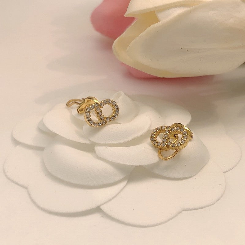 CD Tribales Pave Diamond Earrings