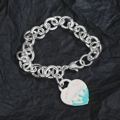 Tiff Heart Tag Bracelet