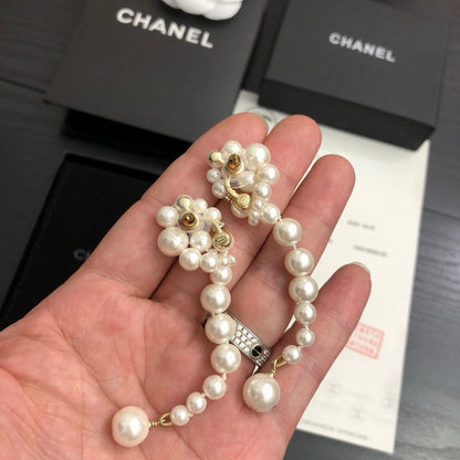 CC Long Pearls Earrings