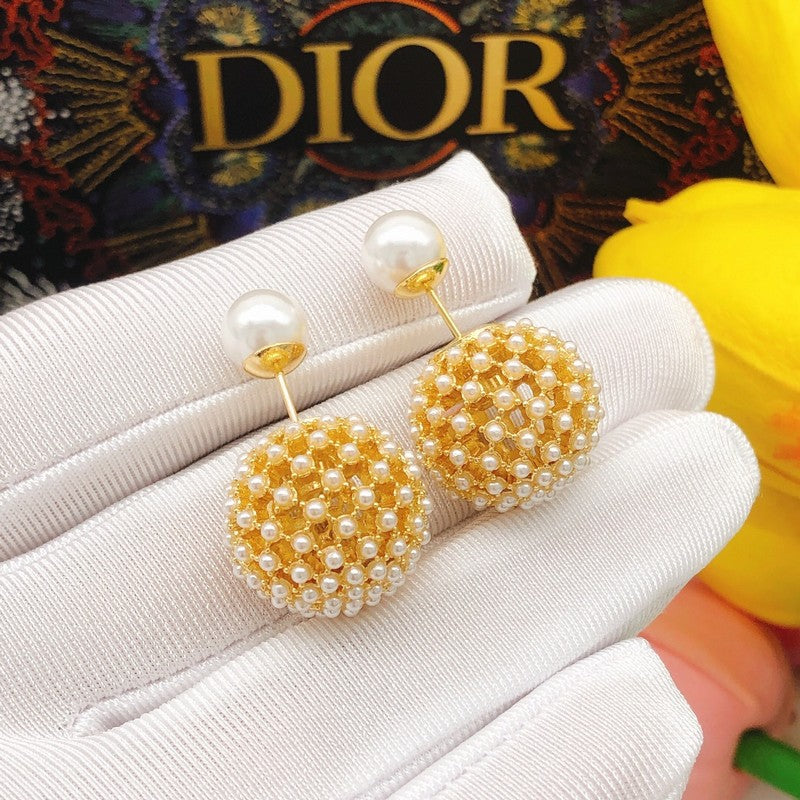 CD Tribales Faux Pearl Earrings