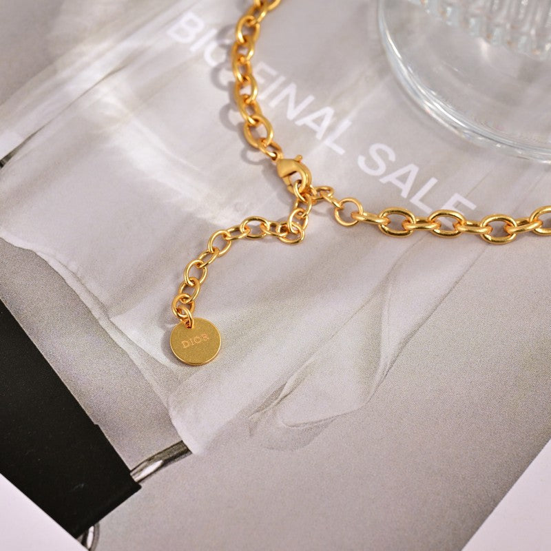 CD 30 Montaigne Gold Chain Necklace