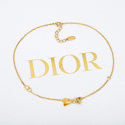 CD Bow Tie Diamond Necklace