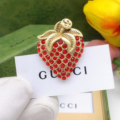 GG Strawberry Gold Brooch