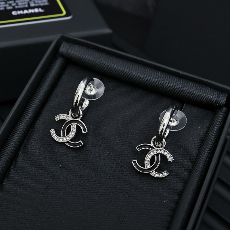 CC 25S Black Gold Diamond Earrings