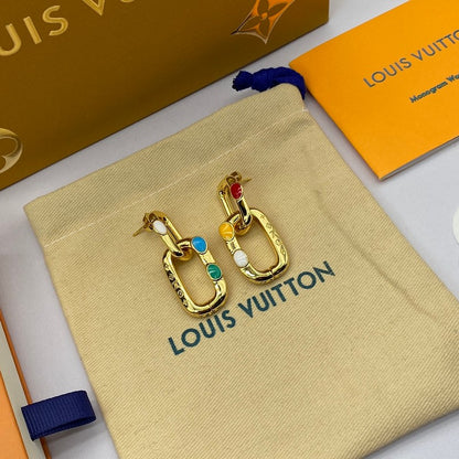 Louis x Yayoi Kusama Gold Earrings