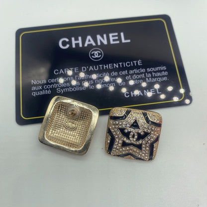 CC Black Star Diamond Earrings
