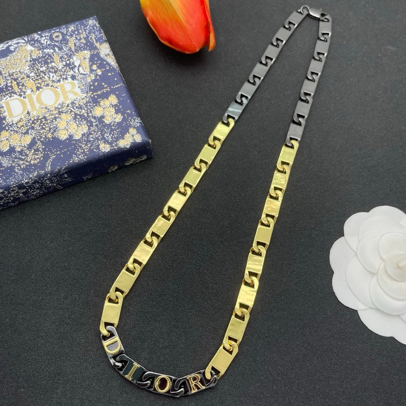 CD Black Gold Chain Necklace