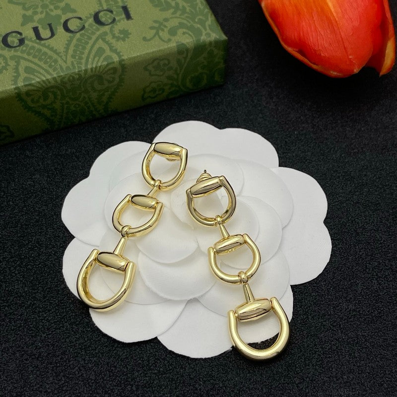GG Triple Link Earrings