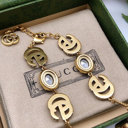 GG Pearl Gold Chain Necklace