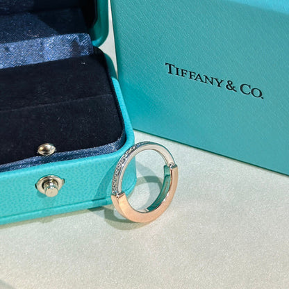 Tiff Lock Diamond Rose Gold Ring