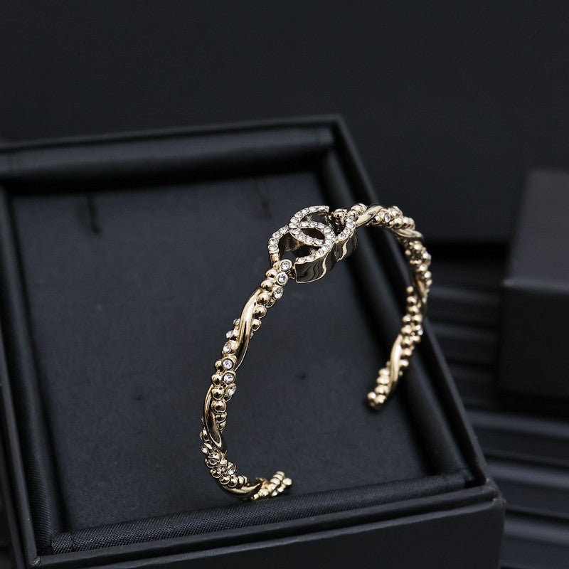 CC Pave Diamond Cuff Bracelet