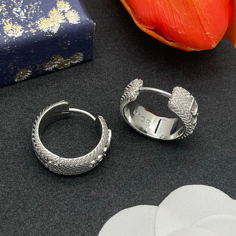 CD Diamond Circle Earrings