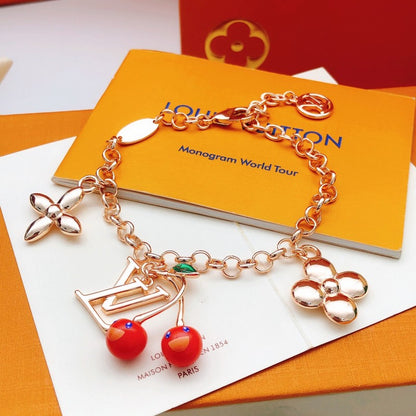Louis Blossom Cherry Gold Bracelet