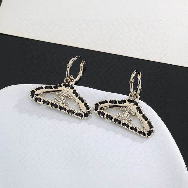 CC Coat Hanger Earrings