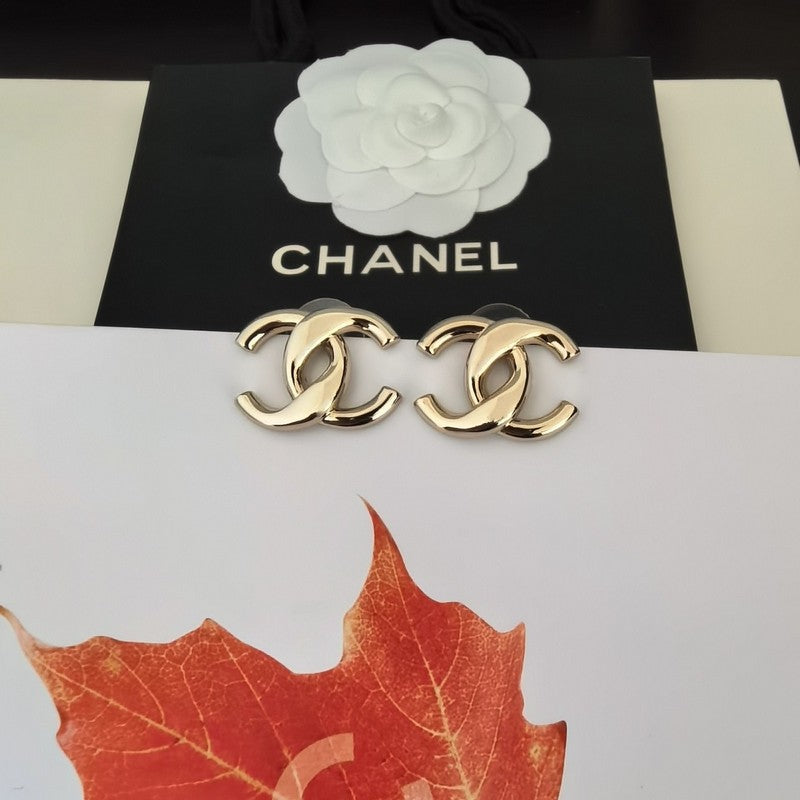 CC Yellow Gold Earrings
