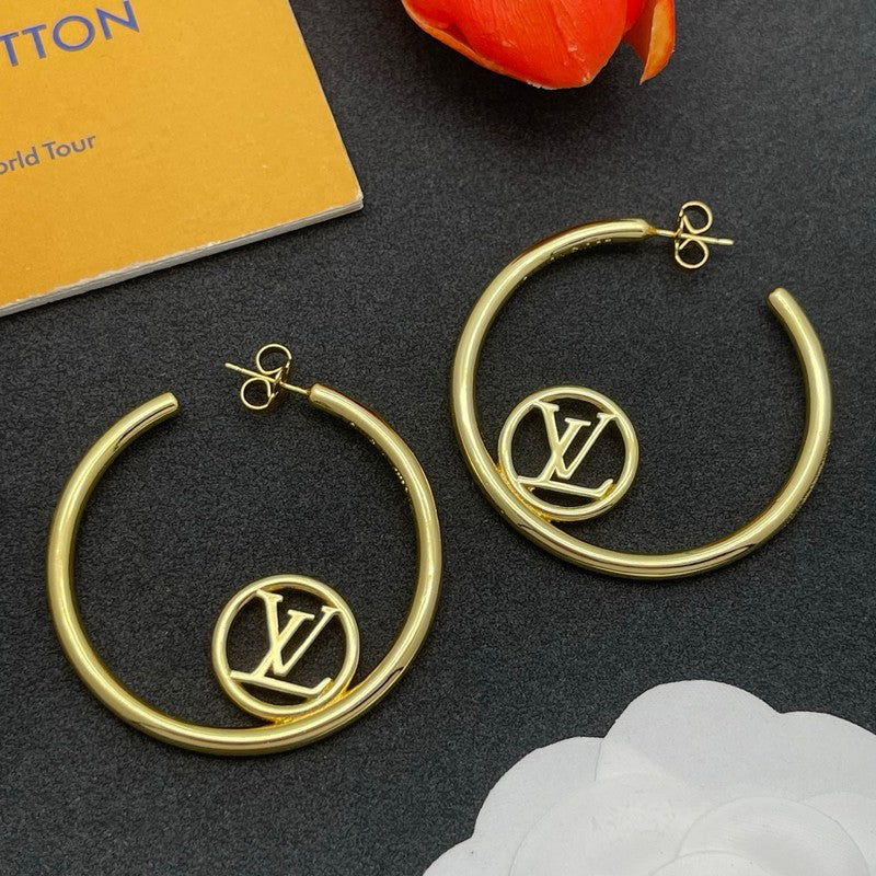 Louis Louise Hoop Gold Earrings