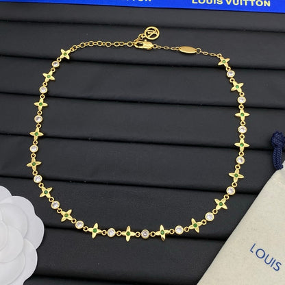 Louis Green Blossom Gold Necklace
