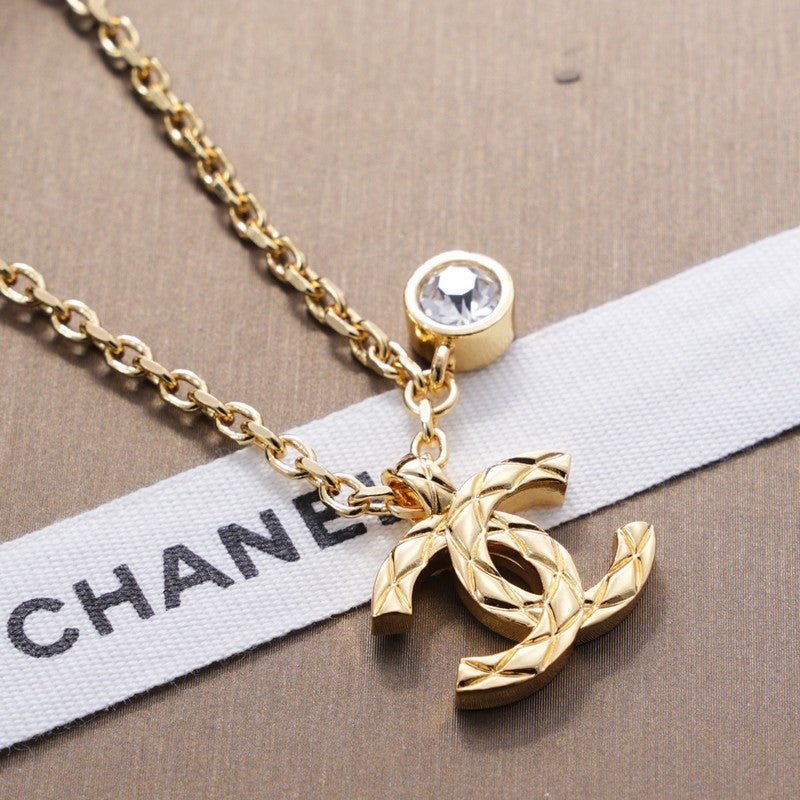CC Diamond Gold Necklace