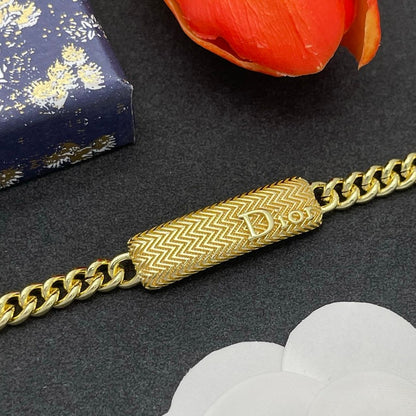 CD Petit Diamond Chain Bracelet