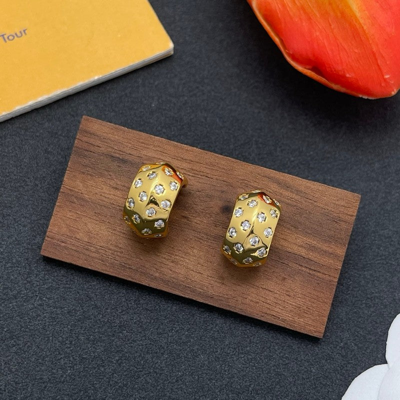 Louis Pave Diamond Earrings