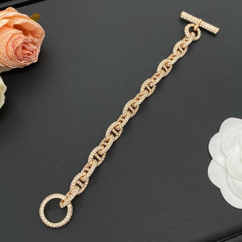 Herm Chaine D'ancre Diamond Bracelet