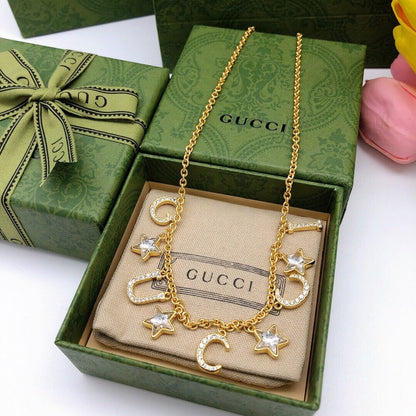 GG Star Diamond Chain Necklace