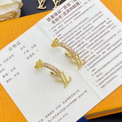 Louis Iconic Diamond Long Earrings