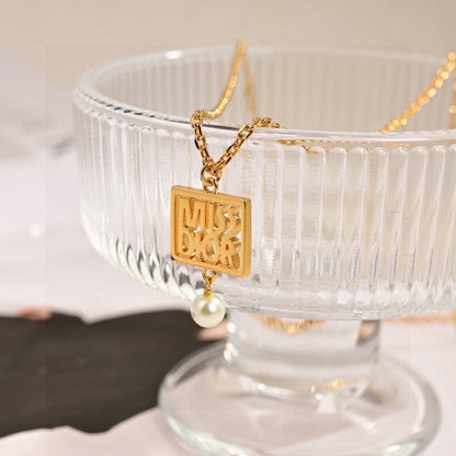 CD Square Necklace