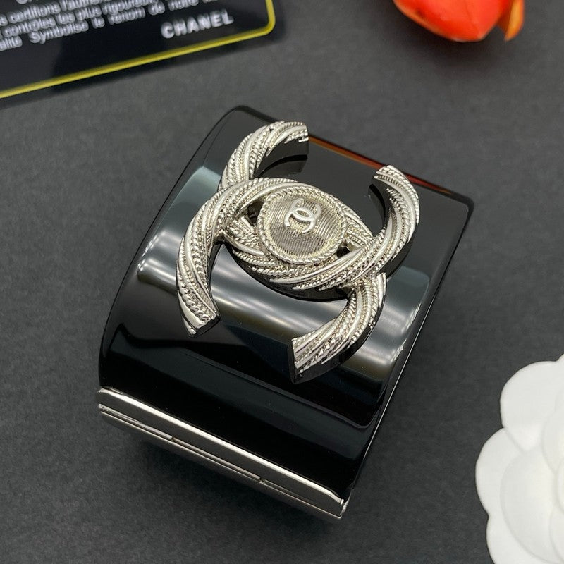 CC Gold Black Resin Bracelet
