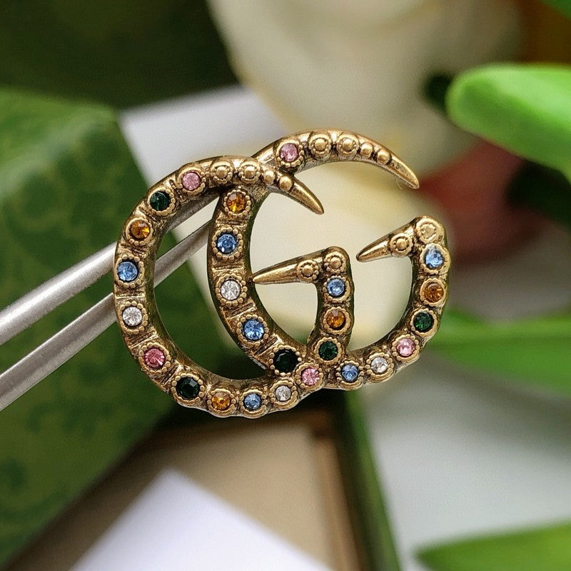 GG Color Crystal Earrings