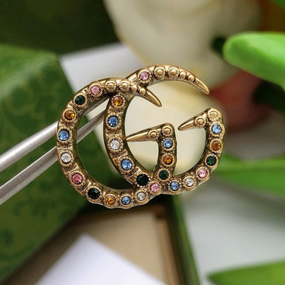 GG Color Crystal Earrings