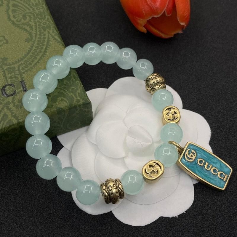 GG Sky Blue Bead Bracelet