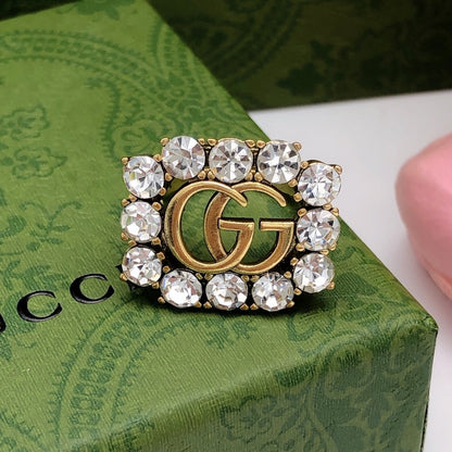 GG Diamond Open Ring