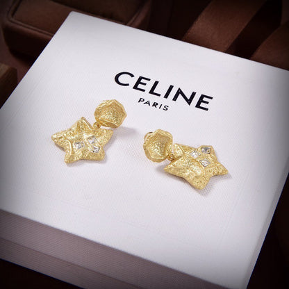 CE Triomphe Star Diamond Earrings