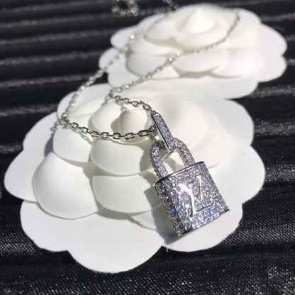 Louis Diamond Lock Earrings