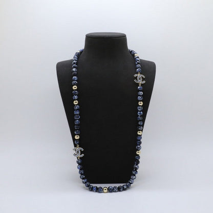 CC Black Pearl Long Necklace