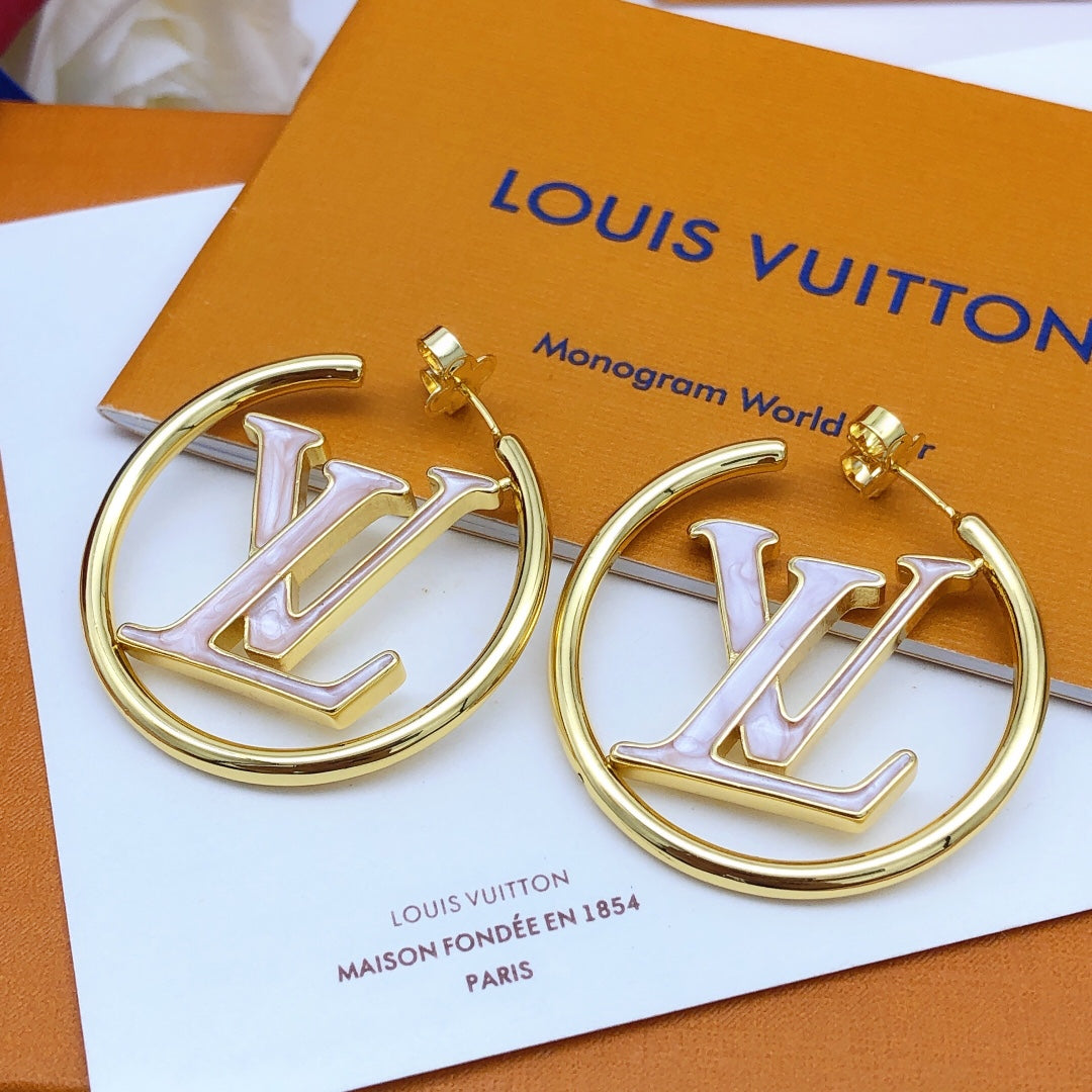 Louis Louise Hoop Pearls Earrings