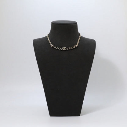 CC Vintage Gold Leather Necklace