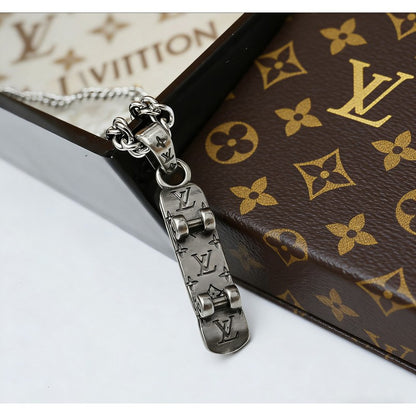 Louis Skateboard Charm Necklace