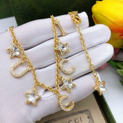GG Star Diamond Chain Necklace