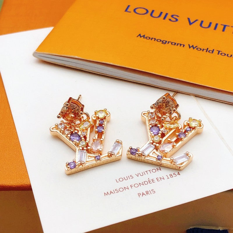 Louis Iconic Color Crystal Earrings