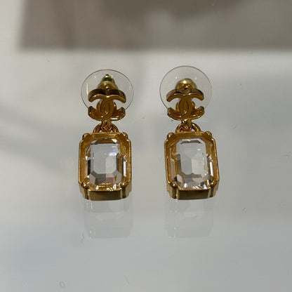 CC 26P Crystal Gold Earrings