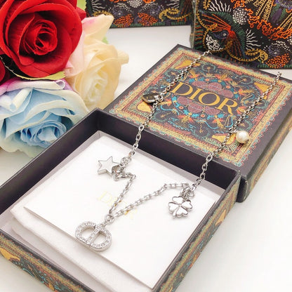 CD Petit Pearl Diamond Necklace